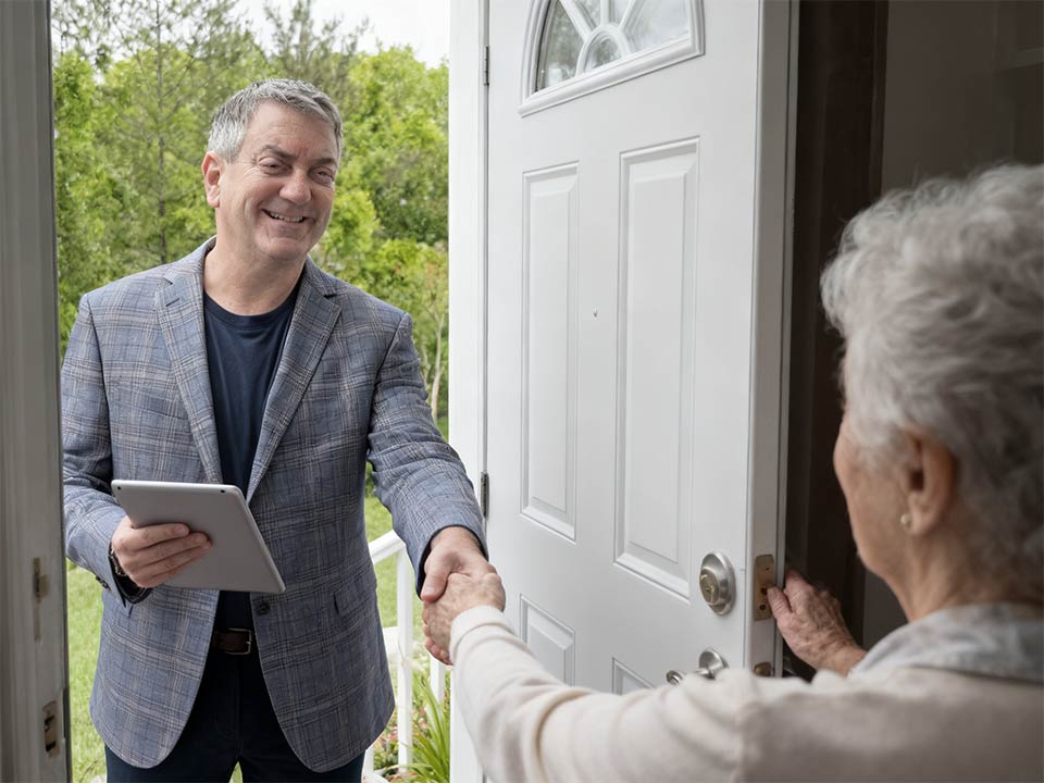 Don Moritz with client